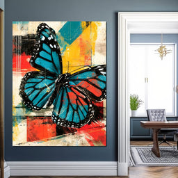 Fragmented Flight Of The Radiant Monarch - NicheCanvas