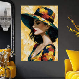 Golden Hour Couture Portrait - NicheCanvas