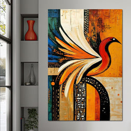 Vivid Phoenix Harmony Flight - NicheCanvas