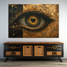 Golden Glimpse Into the Soul - NicheCanvas