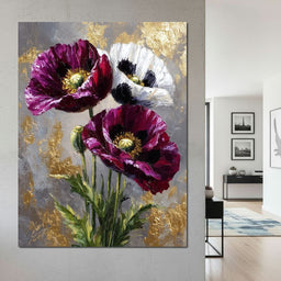Golden Poppy Petal Sonata - NicheCanvas