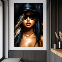 Chic Shadows Portrait Illusion - NicheCanvas