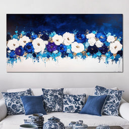 Floral Symphony Nocturnal - NicheCanvas