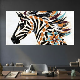 Zebra Mirage Awaits Discovery - Alicia Smith - NicheCanvas