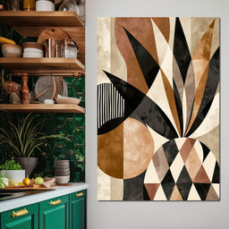 Geometric Geometry Of The Tropical Pineapple - NicheCanvas