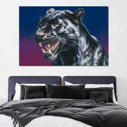 Midnight Panther Fury Surge - NicheCanvas