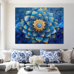 Radiant Lotus Dreamscape Maze - NicheCanvas