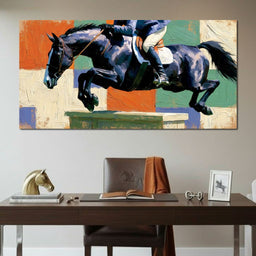 Galloping Through Fields of Color - NicheCanvas