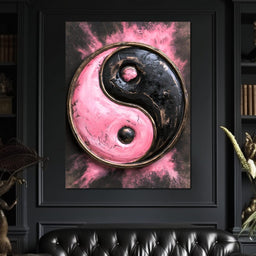 Vibrant Duality Colliding With Dark Intent - NicheCanvas
