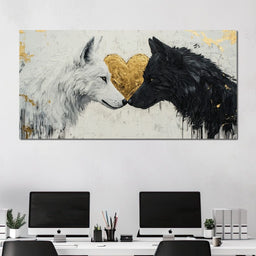 Eternal Bond of Wolves - NicheCanvas