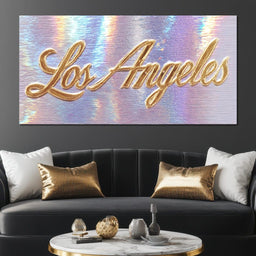 Golden Dreams of LA Sunset - NicheCanvas