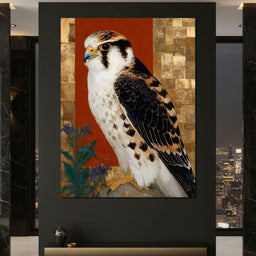Golden Falcon Majesty - NicheCanvas