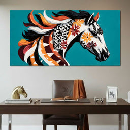 Vibrant Equine Spirit - NicheCanvas