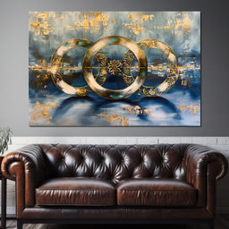 Golden Synchrony Symphony - NicheCanvas