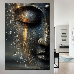  Golden Tranquil Buddha Flow Mirror - NicheCanvas