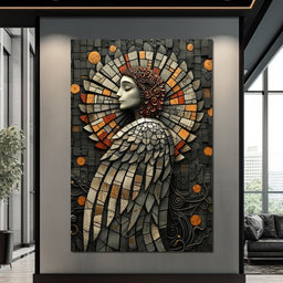 Mosaic Angel Enchantment - NicheCanvas