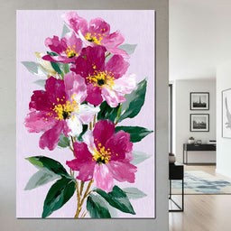 Pink Peony Garden - NicheCanvas
