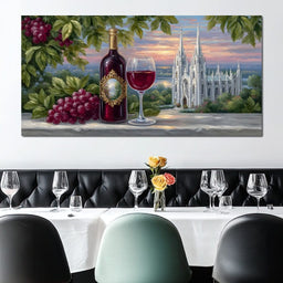 Sunset Vineyard Reverie - NicheCanvas