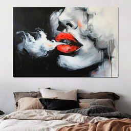 Radiant Lips of Stillness - NicheCanvas