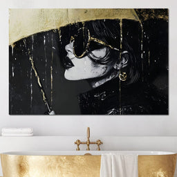 Golden Umbrella Women Enigma - NicheCanvas