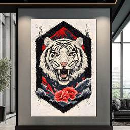 Siberian Tiger Roar - NicheCanvas