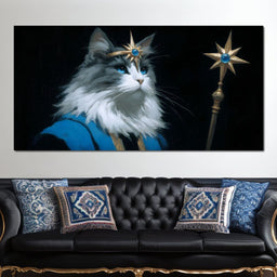 Regal Feline Starborne Monarch - NicheCanvas