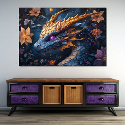 Celestial Dragon's Radiance - NicheCanvas