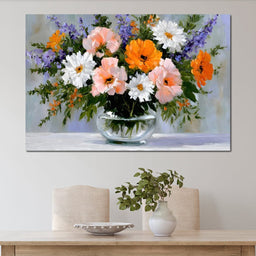 Garden Bouquet Still Life Oil - NicheCanvas