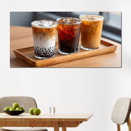 Trio of Iced Cafe Delights - NicheCanvas