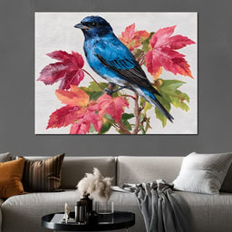 Bluebird Autumn Elegance - NicheCanvas