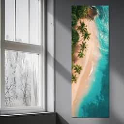 Peaceful Paradise Beach - NicheCanvas