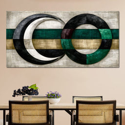 Silent Rhythms of Two Intersecting Worlds - NicheCanvas