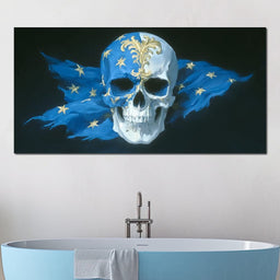Sapphire Stars Sovereign Skull - NicheCanvas