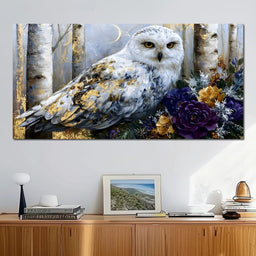 Silent Watcher Among Golden Birch - NicheCanvas