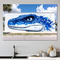 Street Art - Vivid Reptilian Glance - NicheCanvas