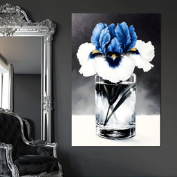 Petals of Indigo Essence - NicheCanvas