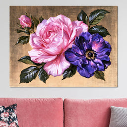 Celestial Rose And Cosmic Petals - NicheCanvas