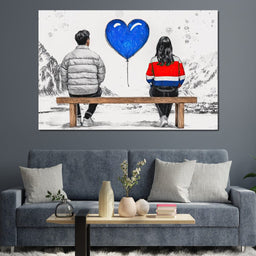 Love in Winter Reverie - NicheCanvas