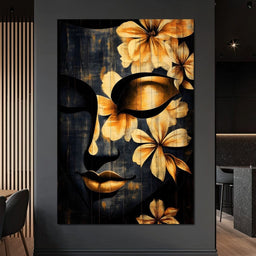 Golden Petals Tranquility - NicheCanvas
