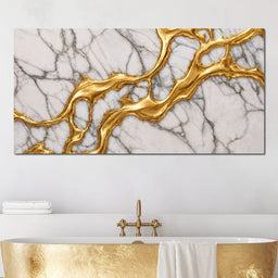 Marble River of Gold - TooplesArt - NicheCanvas