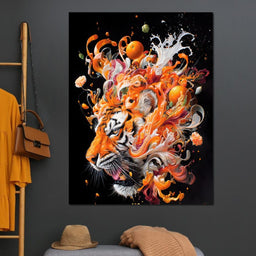Citrus Storm Tiger Awakening - NicheCanvas