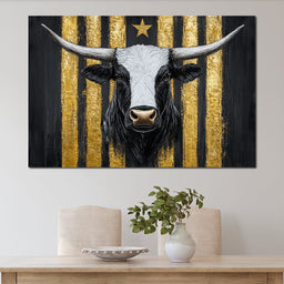 Majestic Golden Stripes Triumph - NicheCanvas