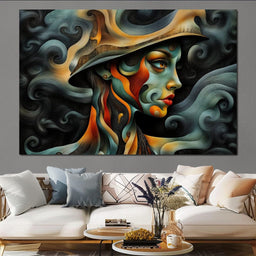 The Swirl of Thought - TooplesArt - NicheCanvas