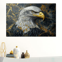 Majestic Eagle Golden Realm - NicheCanvas