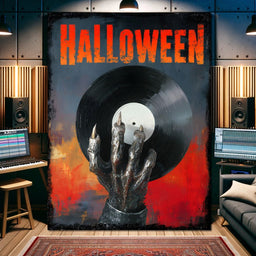 Halloween Monster Vinyl Vibes - NicheCanvas