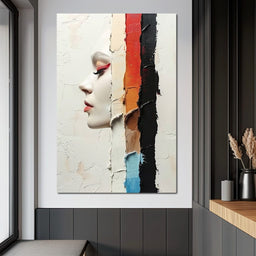 Painted Visage Fragmented - NicheCanvas