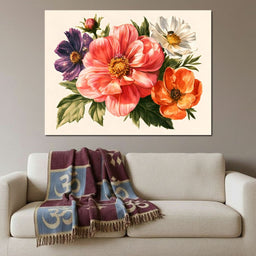 Cosmic Petals Upon A Summer Meadow - NicheCanvas