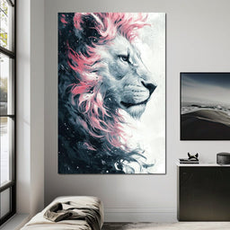 Majestic Pink Mane Monarch - NicheCanvas