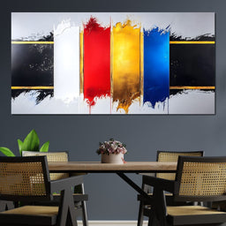 Vibrant Cascade of Colors - NicheCanvas