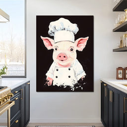 Pig Chef Culinary Delight - NicheCanvas
